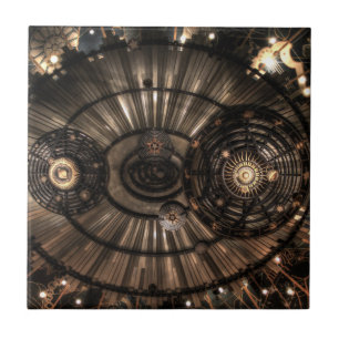 Carreau Constellations Zodiac mécanique Steampunk