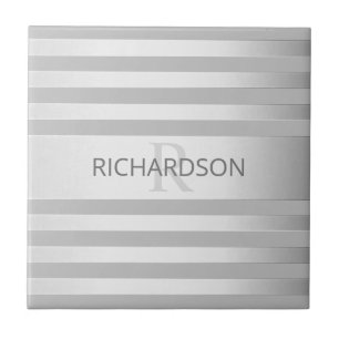 Carreau Contemporain Faux Argent Ombre Gris