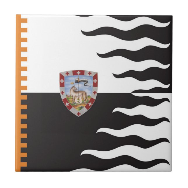 Carreau Contrada della Lupa (She-Wolf) Palio di Siena (Devant)