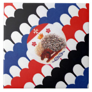 Carreau Contrada Sovrana dell' Istrice (Porcupine) Palio