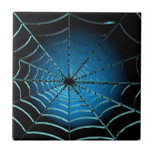 Carreau Cool Blue Spider Web