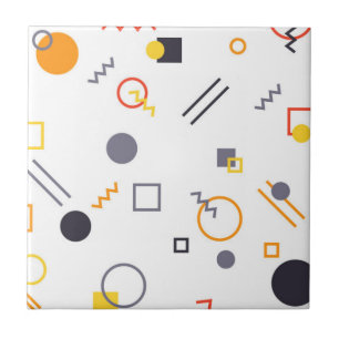 Carreau Cool, illustration abstraite unique, à la mode,