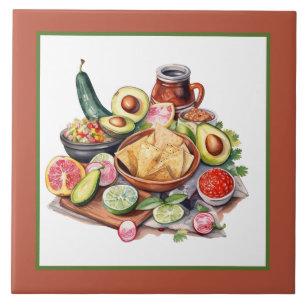 Carreau cool mexicain maison de cuisine artisanale céramiq