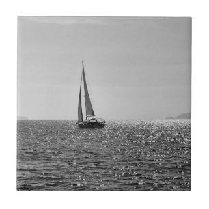 Carreau Cool photo moderne bateau à voile en été