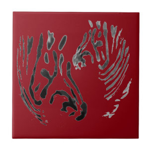 Carreau Cool Zebra Art Wildlife