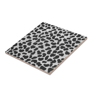 Carreau Copie noire et blanche dalmatienne