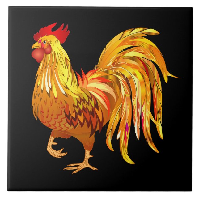 Carreau Coq Animé (Devant)