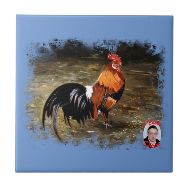 Carreau Coq/Gaulois/Rooster (Devant)