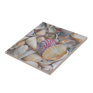 Carreau Coquillages Ocean Beach Mosaic Art nautique