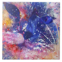 Cosmic Abstract Cat Dreamscape