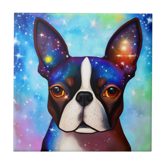 Carreau Cosmic Boston Terrier (Devant)