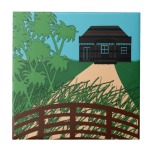 Carreau Cottagecore Verdure Campagne Cottagecore