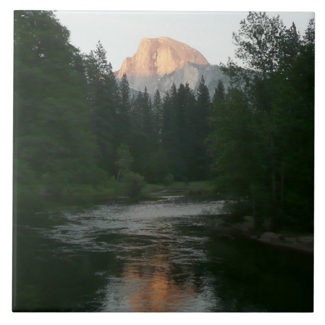 Carreau Coucher de soleil à moitié dôme dans le parc natio (Devant)