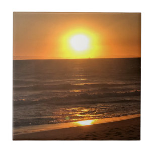 Carreau Coucher de soleil à Newport Beach, Californie