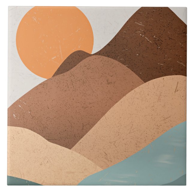 Carreau Coucher de soleil de Boho Art (Devant)