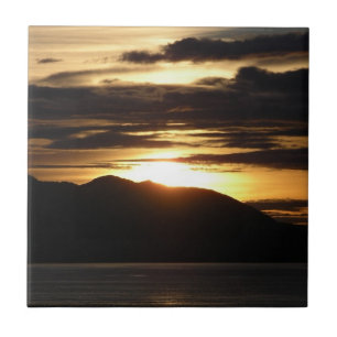 Carreau Coucher de soleil en Alaska III Photographie magni
