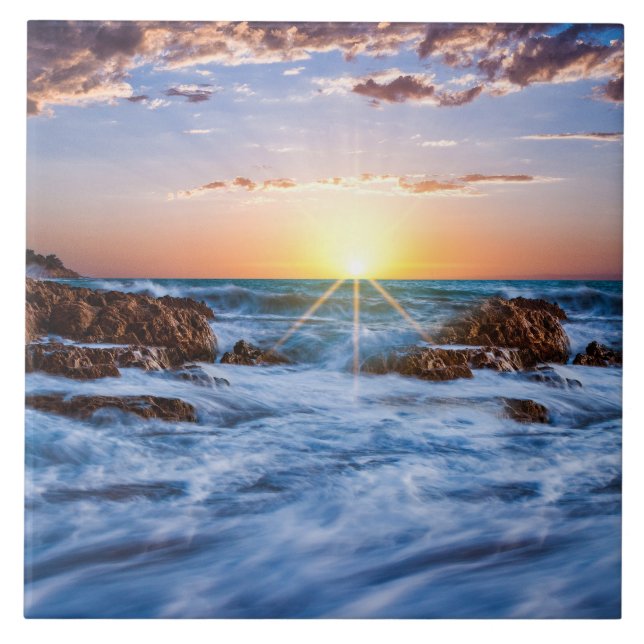 Carreau Coucher de soleil islandais (Devant)