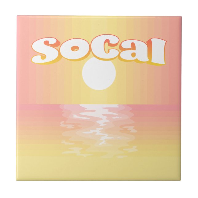 Carreau Coucher de soleil SoCal (Devant)