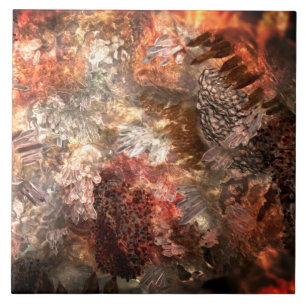 Carreau Couches de cristaux avec teinte rustique