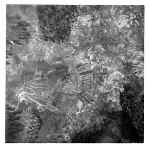 Carreau Couches de cristaux gris