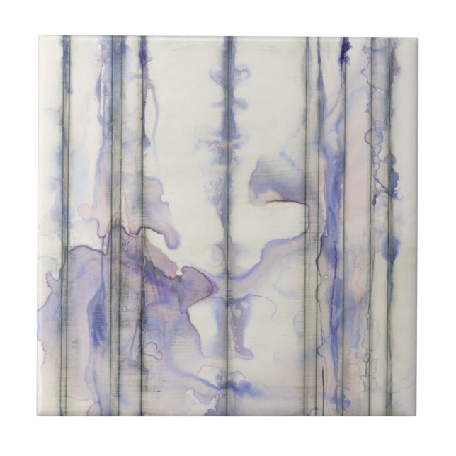 Carreau Couleur d'aquarelle Violet Free Expression (Devant)