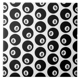 Carreau COULEUR PERSONNALISÉE DU Motif Billard de huit bal