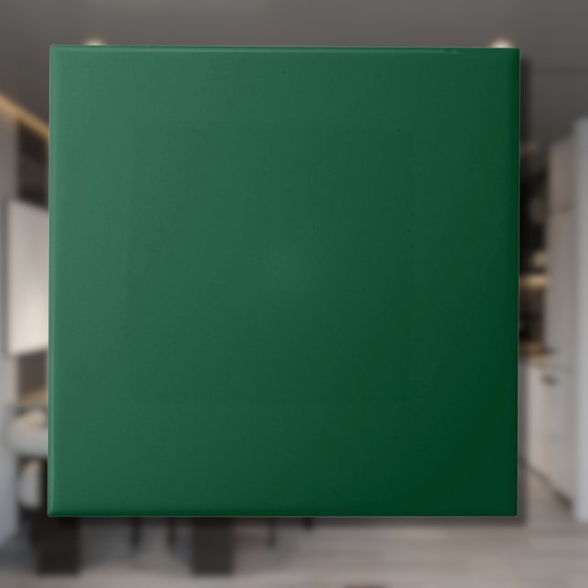 Carreau Couleur solide à feuillage persistant | Classique  (Créateur téléchargé)