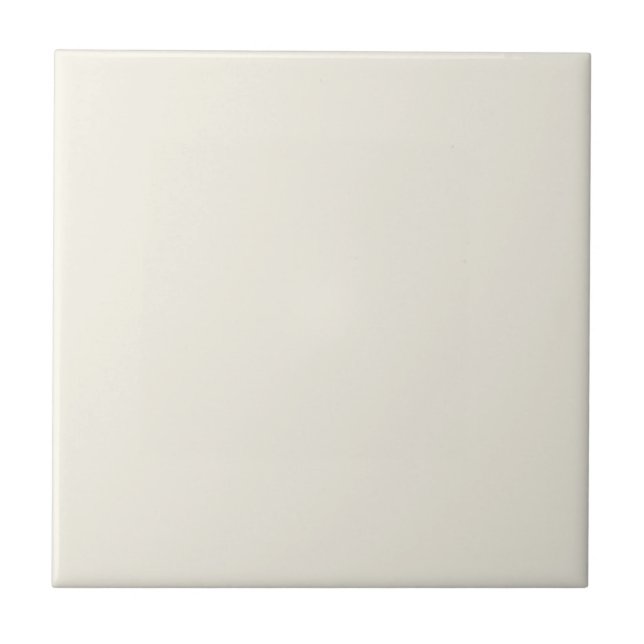 Carreau Couleur solide blanche et crémeuse (Devant)