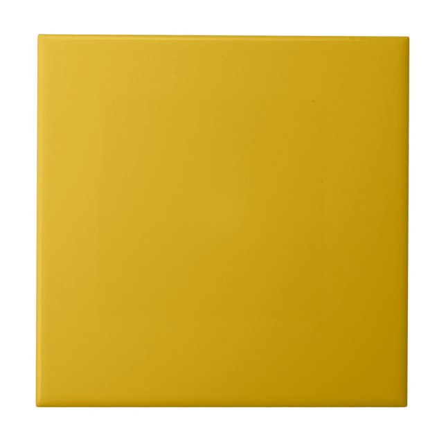 Carreau Couleur solide jaune moutarde (Devant)