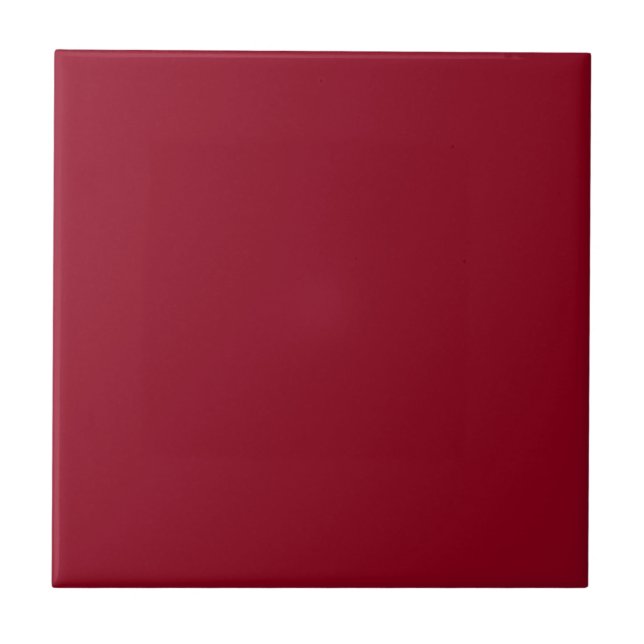 Carreau Couleur solide rouge vin | Classique | Élégant (Devant)