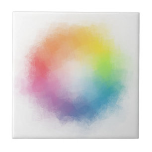 Carreau Couleurs arc-en-ciel personnalisées Modèle élégant