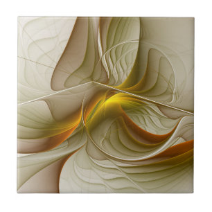 Carreau Couleurs des métaux précieux, art fractal Abstrait