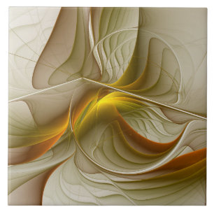 Carreau Couleurs des métaux précieux, art fractal Abstrait