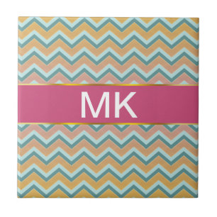 Carreau Couleurs douces et chaudes ZigZag