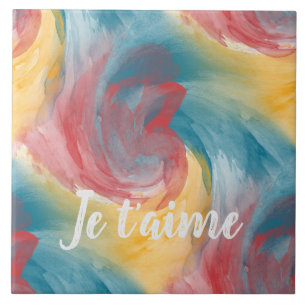 Carreau Couleurs en cravate-coloris Gras Peinture en Aquar