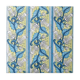 Carreau Couronne Imperial Jaune Blu Art Nouveau Carrelage 