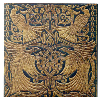 Carreau Couverture du livre Peacock Art Nouveau Victorien