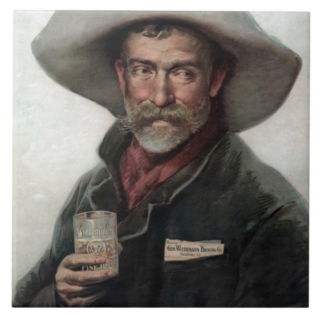 Carreau Cowboy espagnol Ranchero dans le Vieux-Ouest Saloo (Devant)