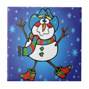 Carreau Cowboy Snowman