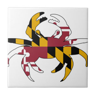 Carreau Crabe de drapeau du Maryland