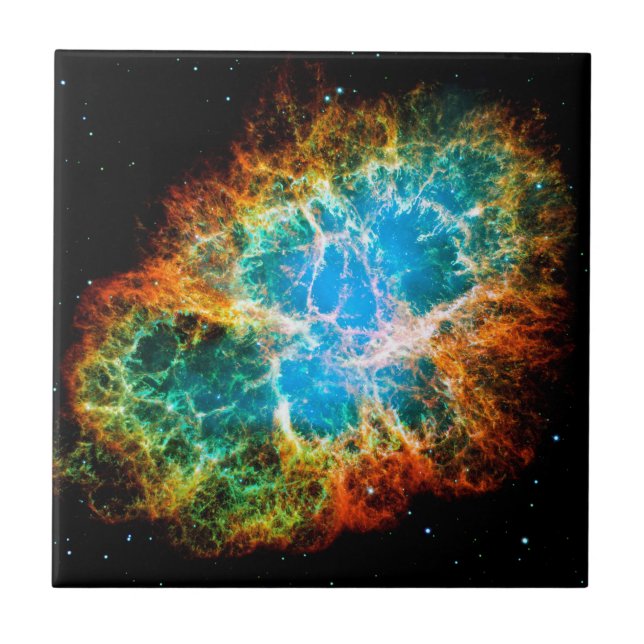Carreau Crabe Nebula Supernova Resnant Hubble Photo de l'e (Devant)