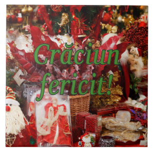 Carreau Crăciun fericit ! Joyeux Noël en roumain