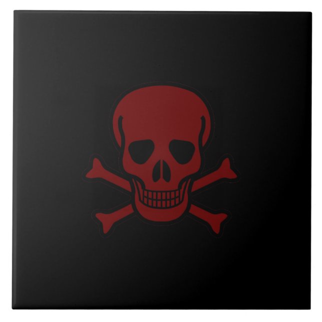 Carreau Crâne et os (Devant)