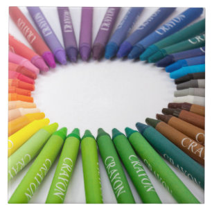 Carreau Crayons colorés de craie
