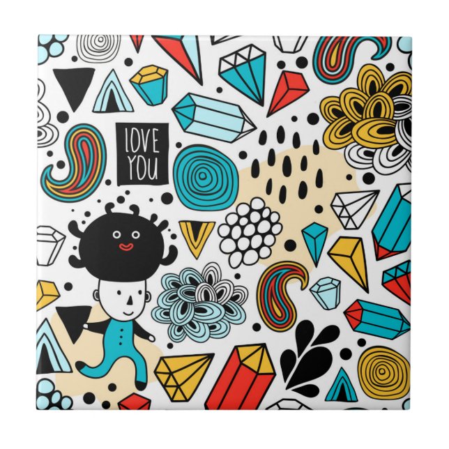 Carreau Crazy head (Devant)