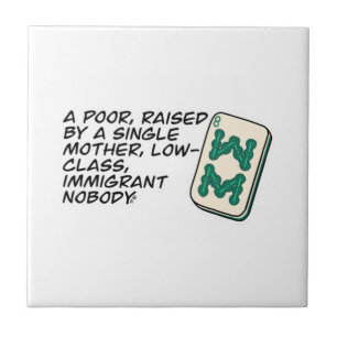 Carreau Crazy Rich Asians Mahjong scène citation Classic