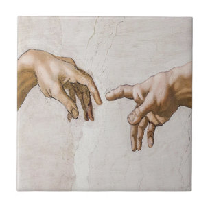 Carreau Creation Of Adam Sistine Chapel - Michelangelo