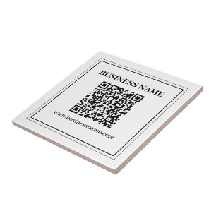 Carreau Créer un code QR scannable Noir & Blanc