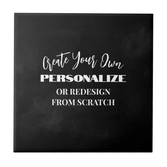 Carreau Créer votre propre - Concevez une personnalisation (Devant)