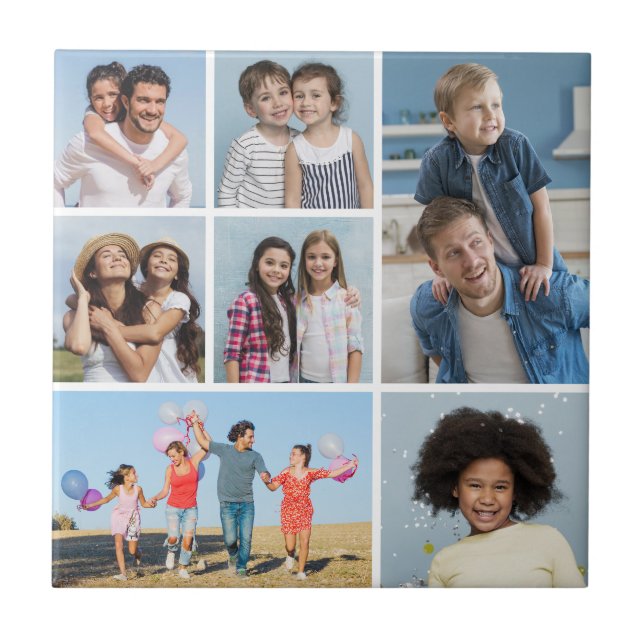 Carreau Créez votre propre collection de 7 photos (Devant)